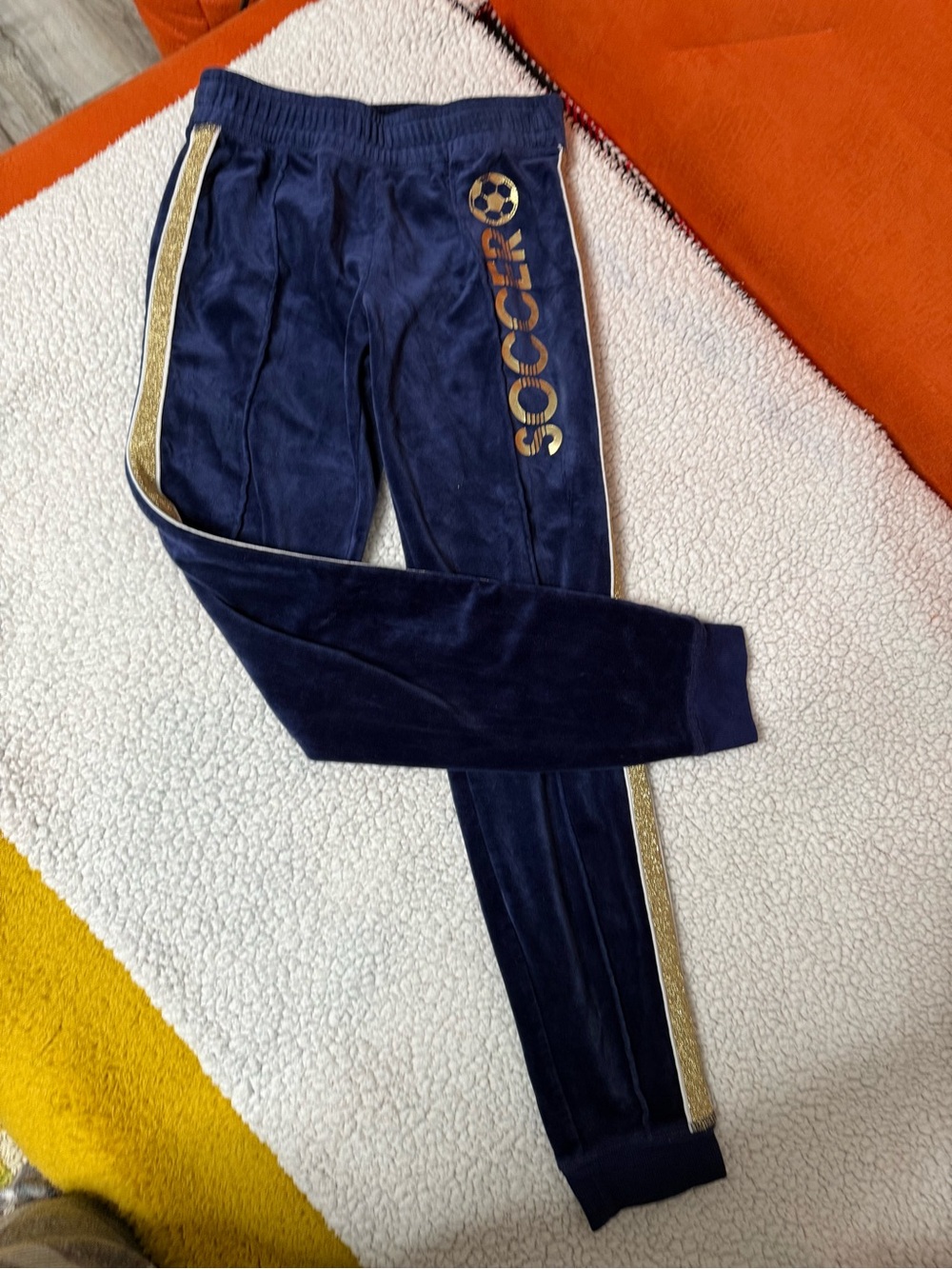 justice girls velour sport pants nwot sz 12